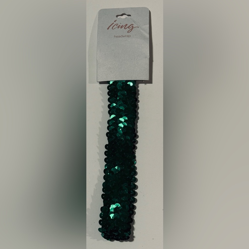 Icing Emerald Green Sequin Headband
